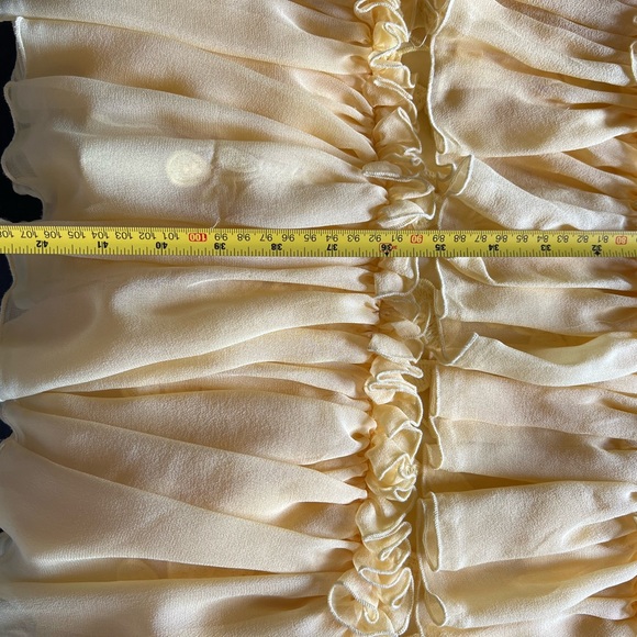 Gorgeous yellow tiered Costarellos dress - Picture 10 of 11